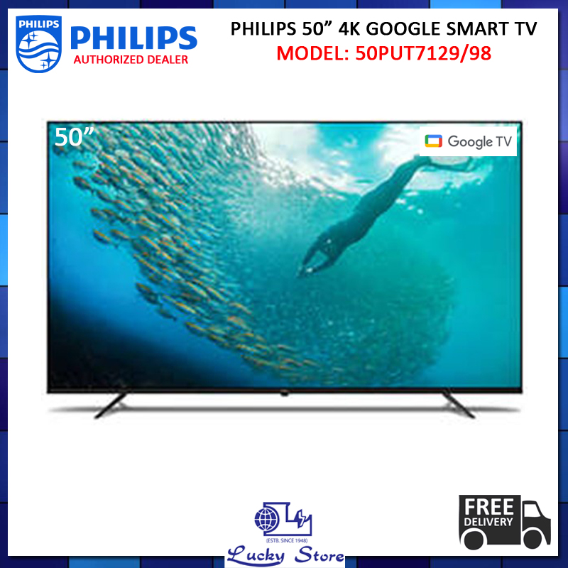(Bulky) PHILIPS 50PUT7129/98 50" 4K UHD GOOGLE SMART LED TV WITH 3 YEARS WARRANTY, 50PUT7129, FREE DELIVERY