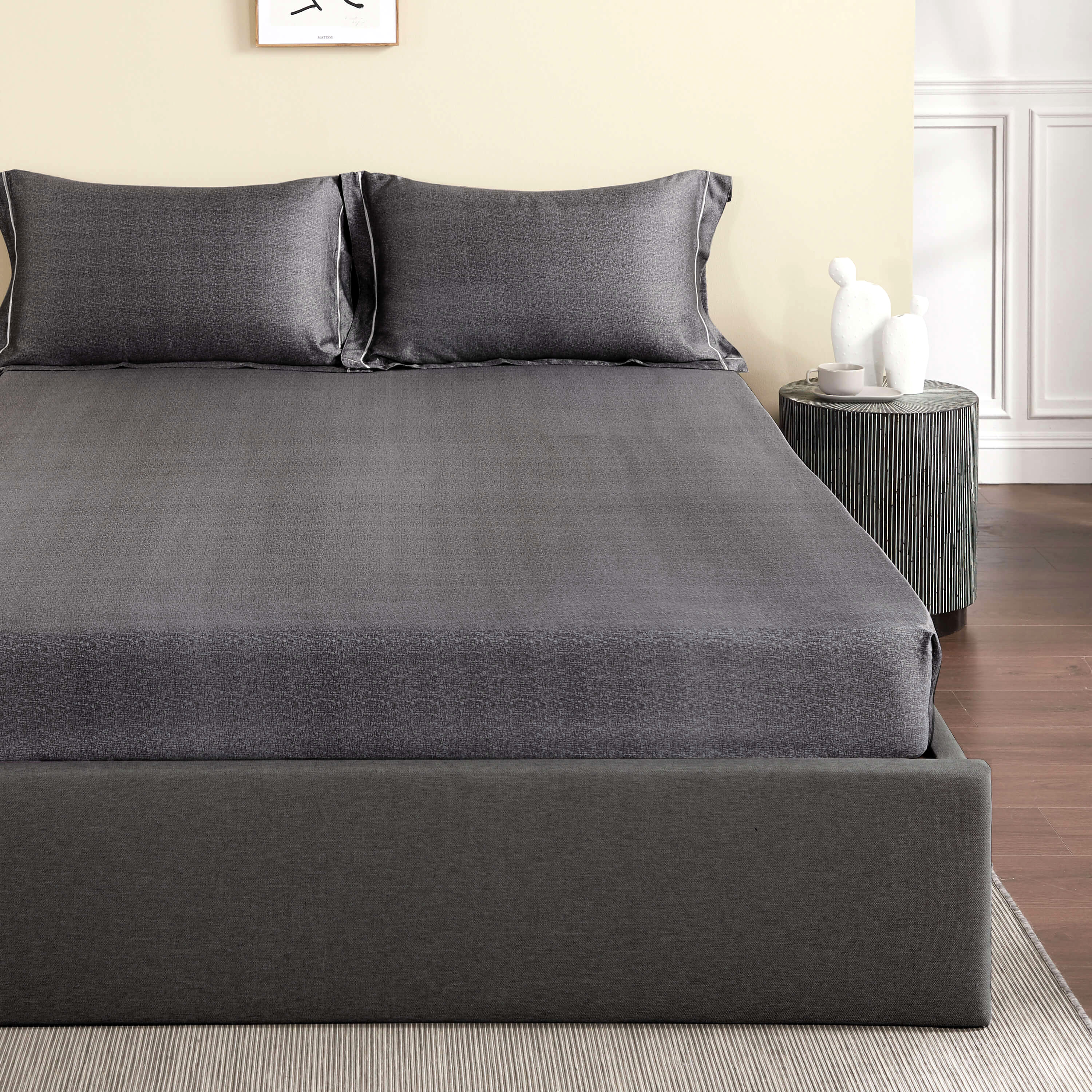 ชุดเตียง Palais Suite TENCEL™ ลายไม้โทนสีขาว
