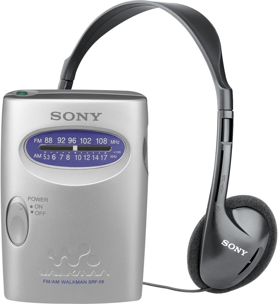 Radio stéréo AM/FM Walkman Sony SRF59SILVER