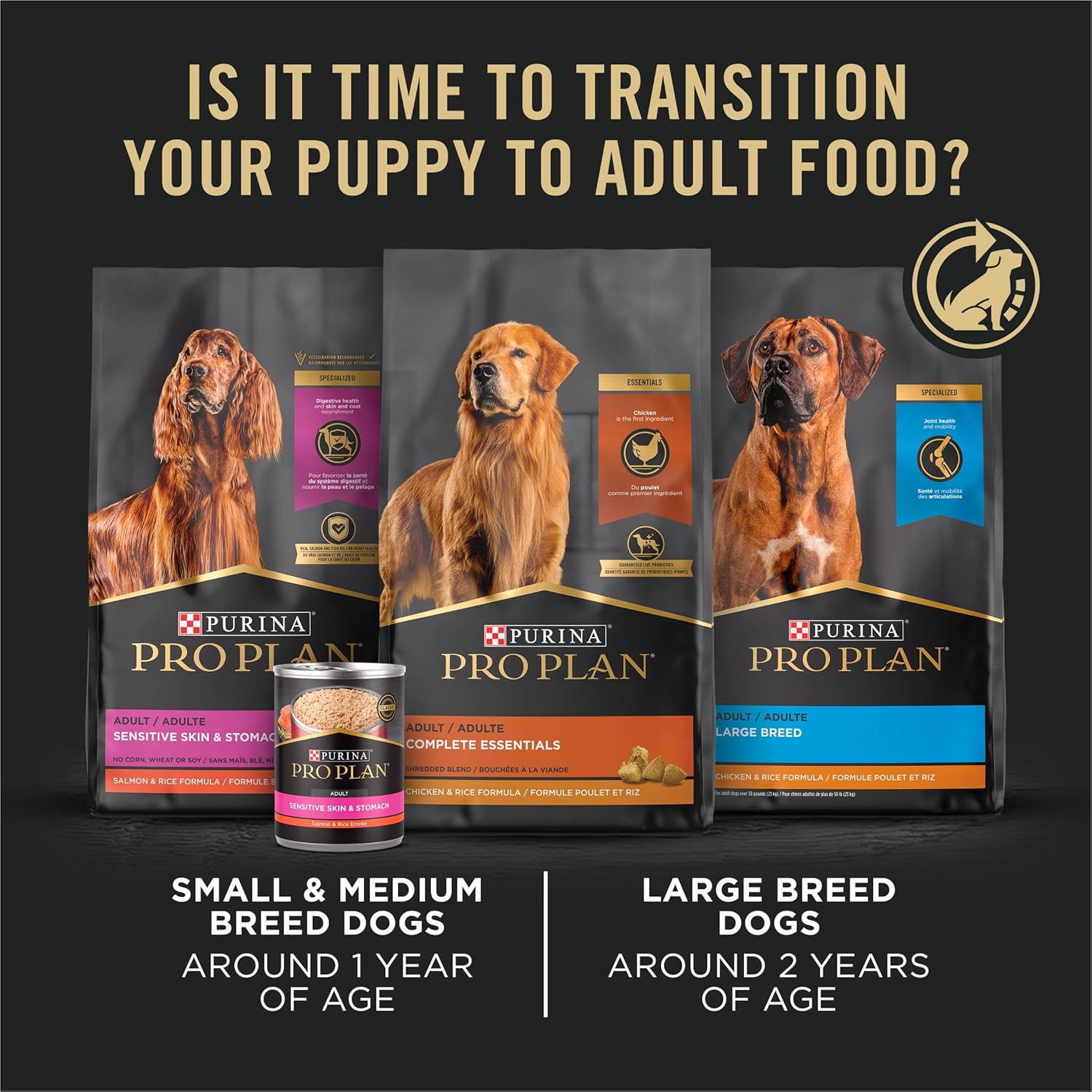 Alimento seco para cachorros Purina Pro Plan con alto contenido de proteínas, fórmula para pollo y arroz, bolsa de 18 libras