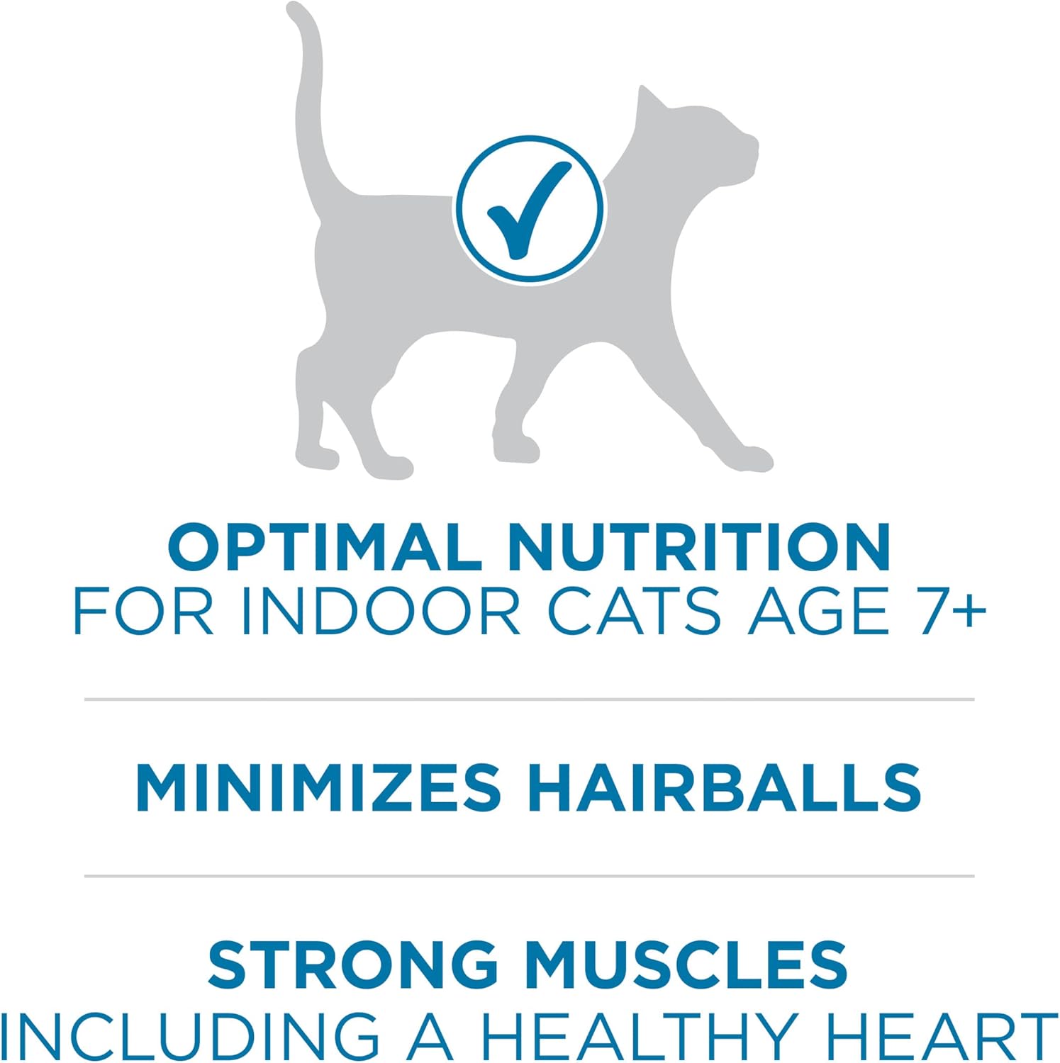 Nourriture sèche naturelle pour chats Purina ONE, riche en protéines, pour chats, Indoor Advantage Senior, sac de 3,5 livres