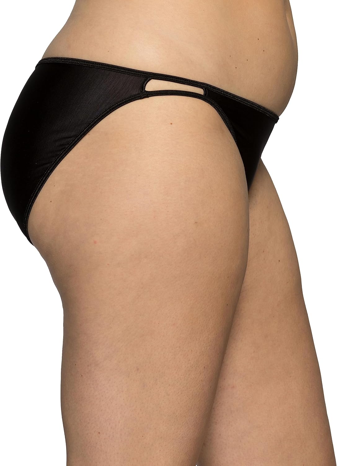 Vanity Fair Womens Illumination String Bikini Panties, Silky Stretch  Satin Trim, Midnight Black, 6 · v2