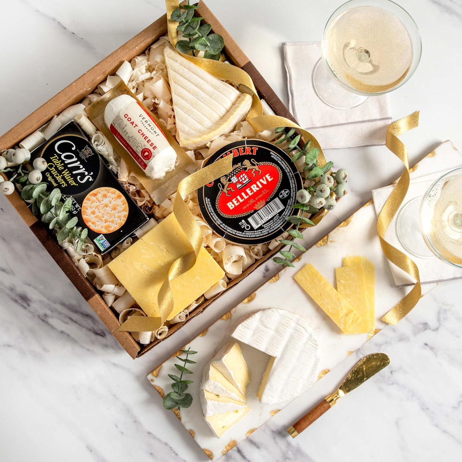 igourmet Mouthwatering Champagne Cheese Sampler and Assortment in Gift Box (26.2 ounce) · v2