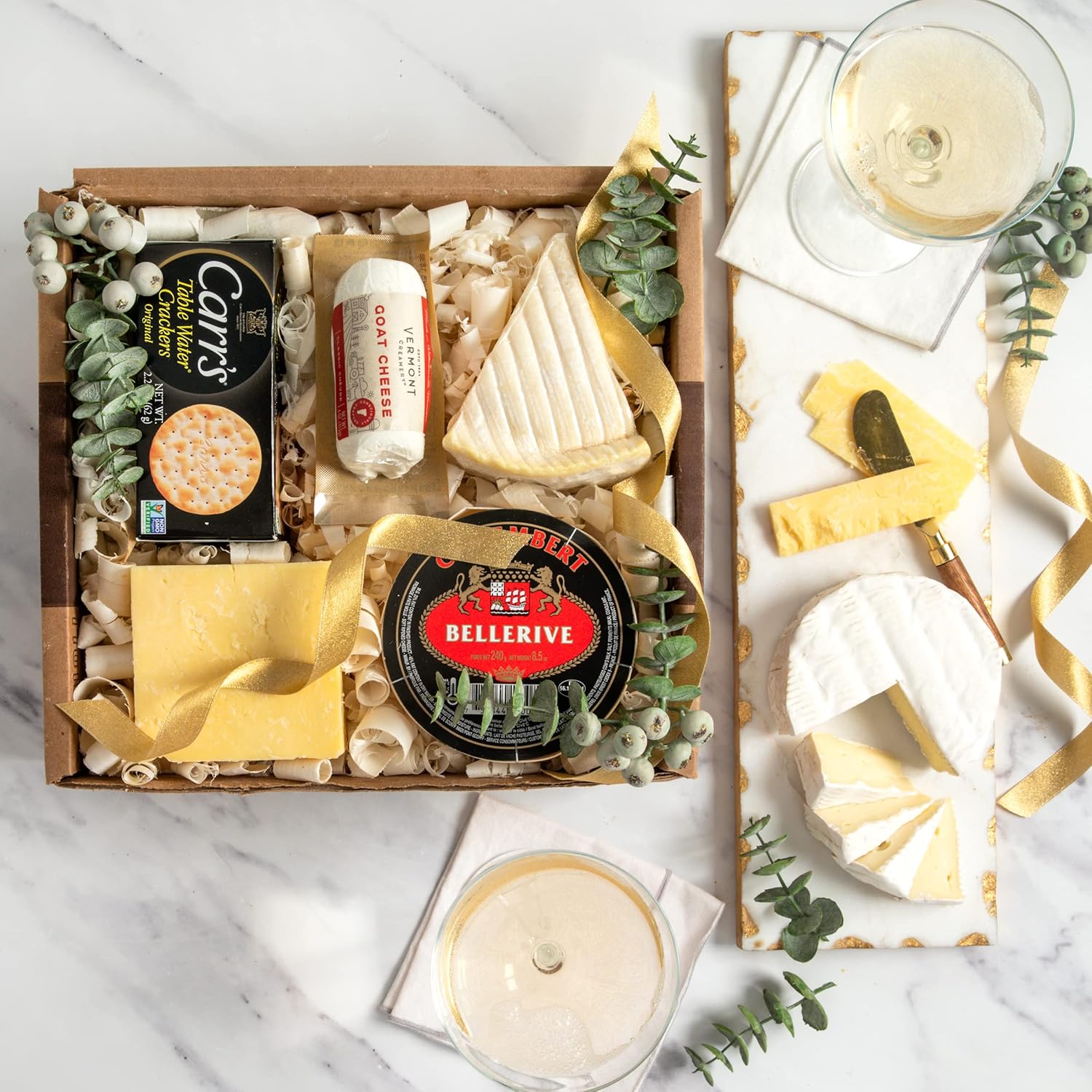 igourmet Mouthwatering Champagne Cheese Sampler and Assortment in Gift Box (26.2 ounce) · v2
