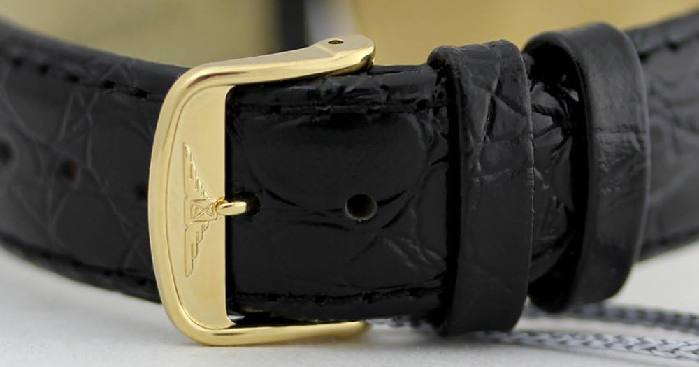 Longines Presence Automatic Herren-Armbanduhr aus 18 Karat Gold, Kalender, weißes Zifferblatt, L4.744.6.11.2