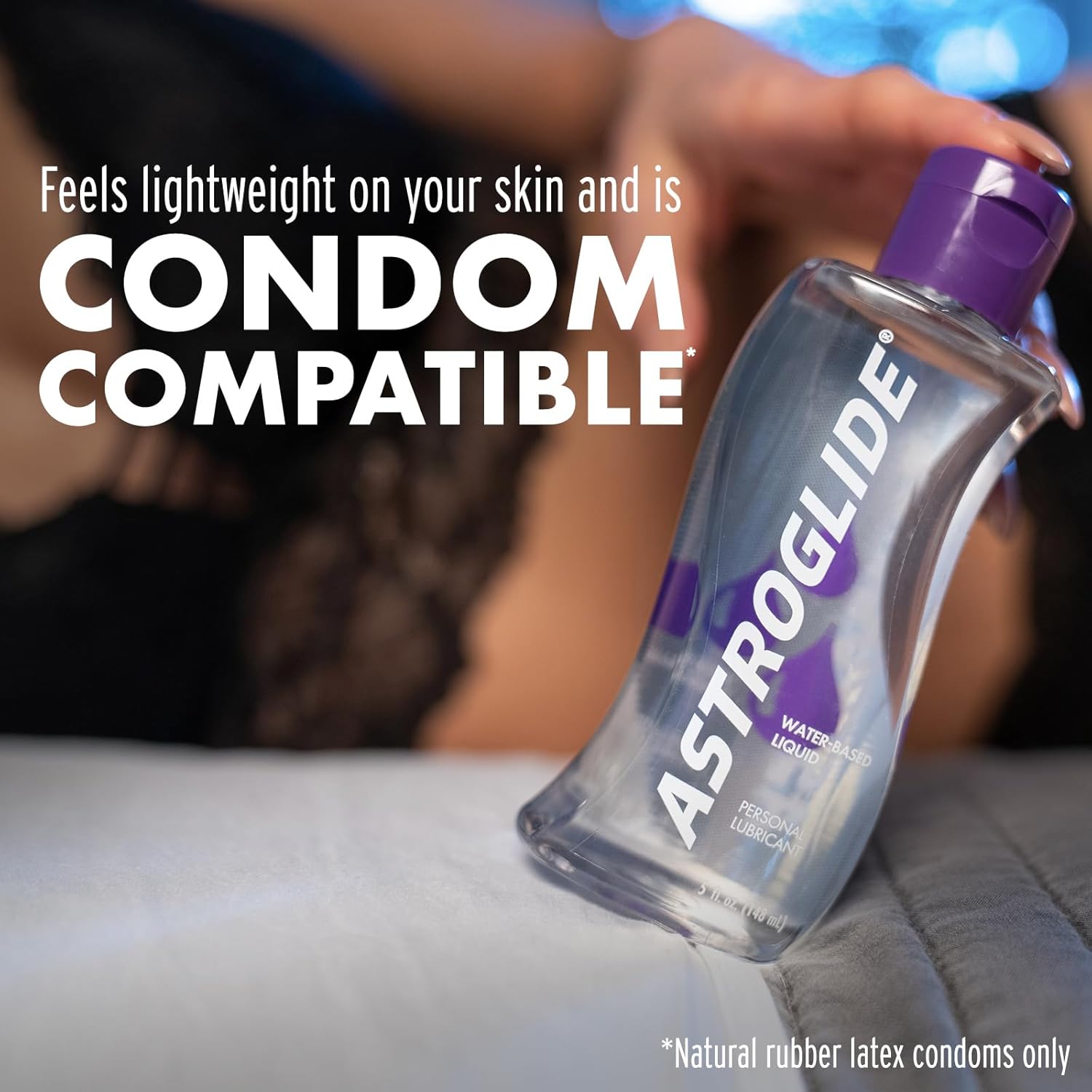 Astroglide Water Based Lube (5oz), Liquid Personal Lubricant, Sex Lube, Long-Lasting for Men, Women and Couples, Safe for Toys · v2