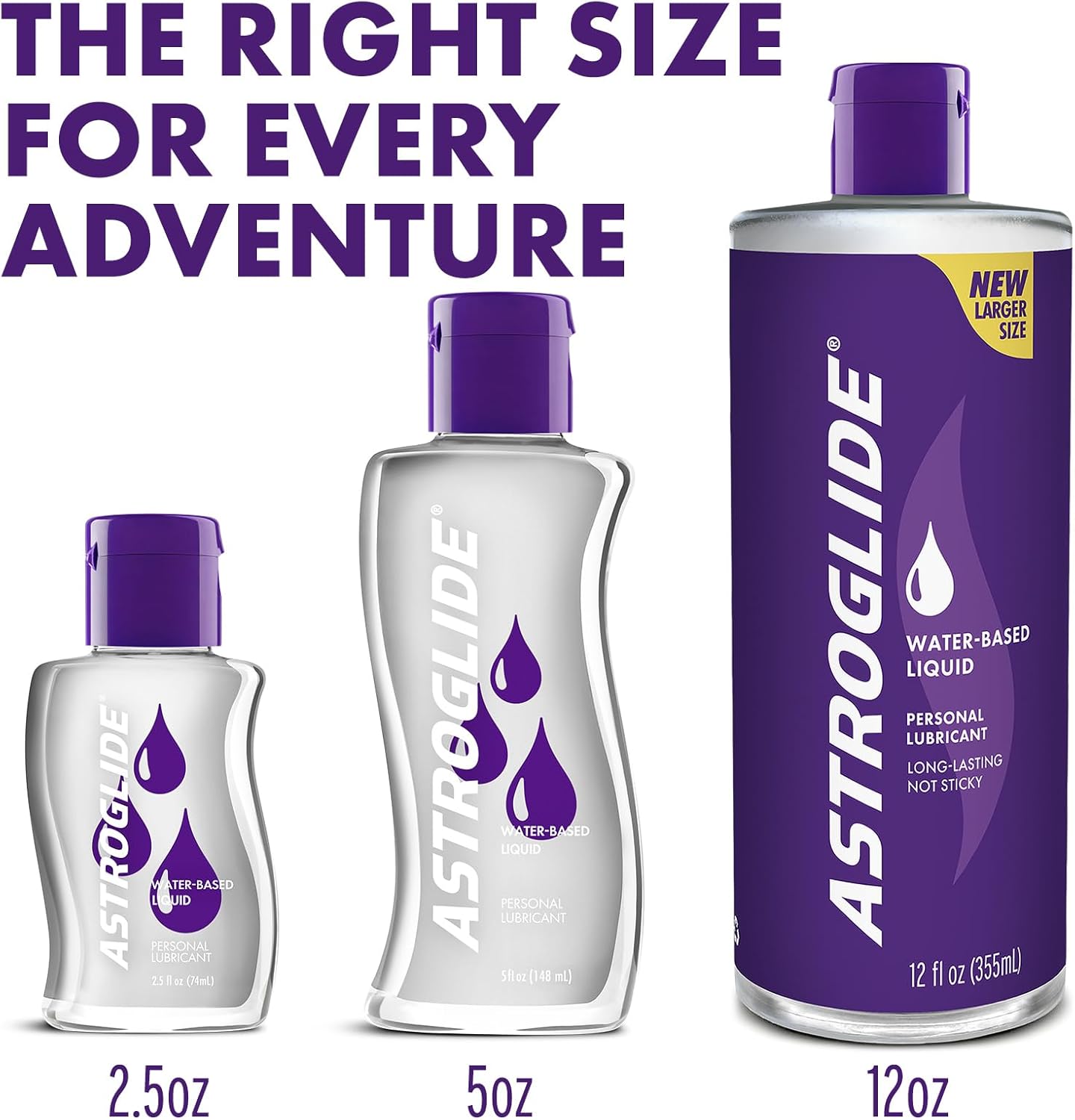 Astroglide Water Based Lube (5oz), Liquid Personal Lubricant, Sex Lube, Long-Lasting for Men, Women and Couples, Safe for Toys · v2