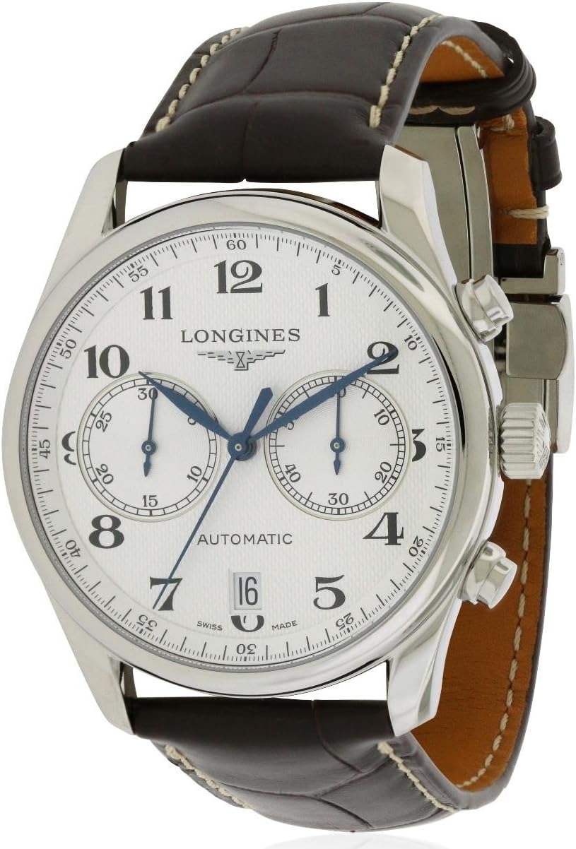 Longines Master Chronograph Silver Dial Mens Watch L26294783 · v6