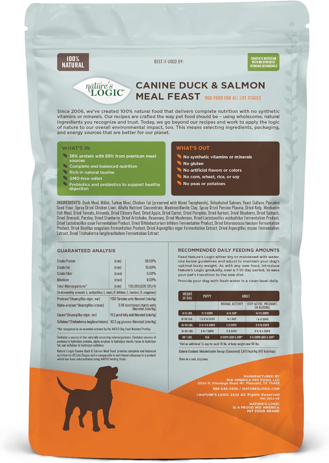NatureS Logic Canine Duck  Salmon Meal Feast, 4.4Lb · v4