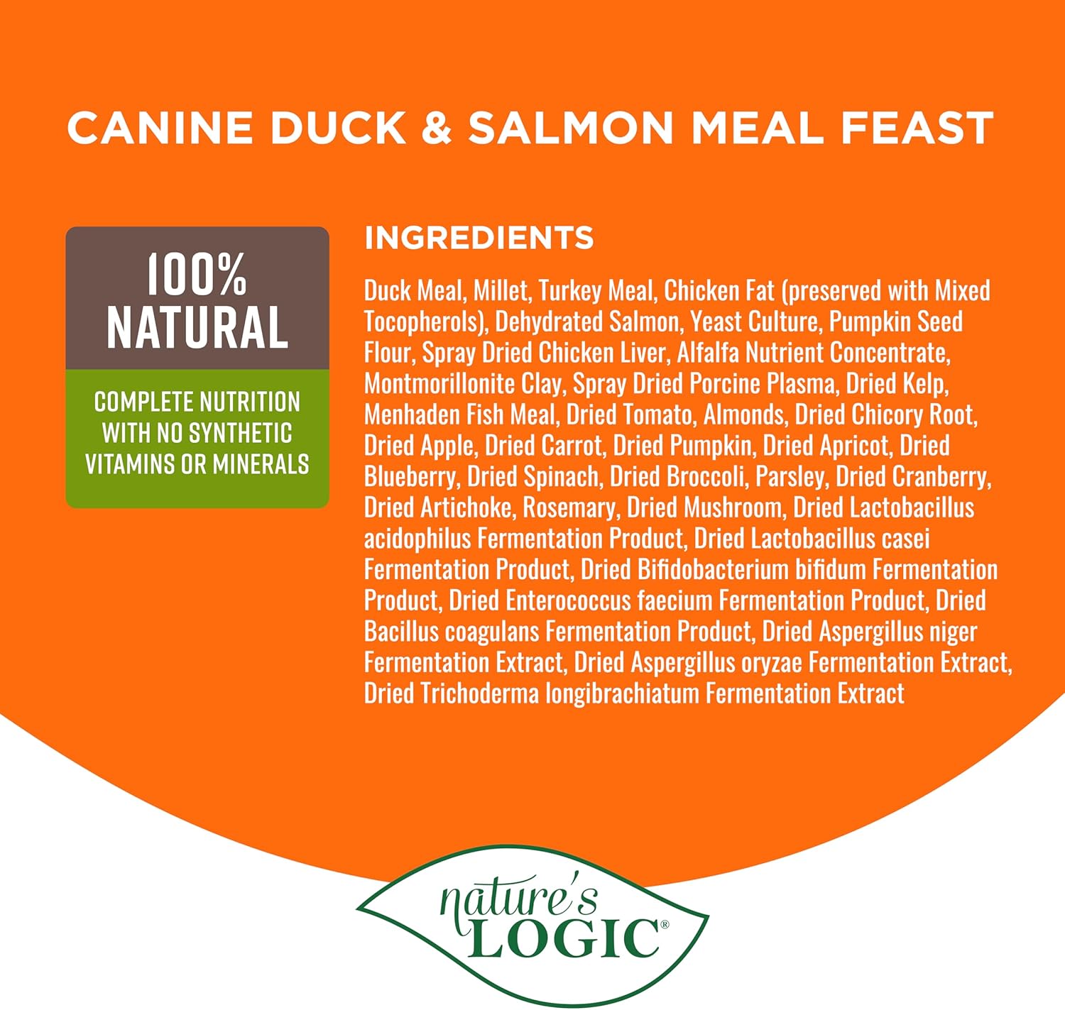 NatureS Logic Canine Duck  Salmon Meal Feast, 4.4Lb · v4