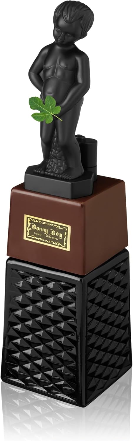 True Bonny Boy Liquor Dispenser, Beverage Drink Dispenser, Wine, Whiskey and Alcohol Accessories for Home Bar, Funny Gifts for Men, Gag Gifts Funny Beverage Dispenser, Set of 1, 16oz