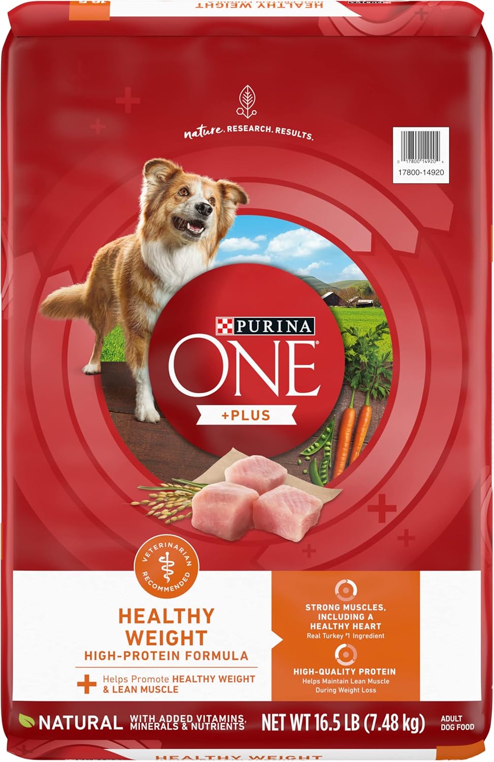 Nourriture sèche pour chiens Purina ONE Plus Healthy Weight, formule sèche, sac de 16,5 livres