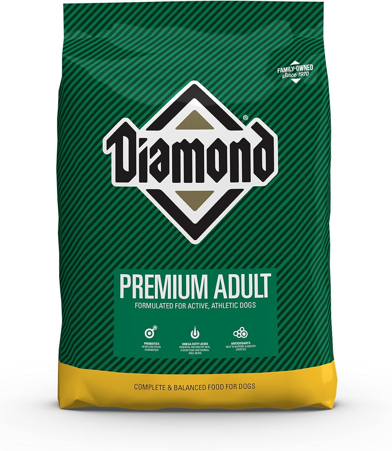 Nourriture sèche complète et équilibrée Diamond Premium pour chiens de travail ou d'exposition, 40 livres