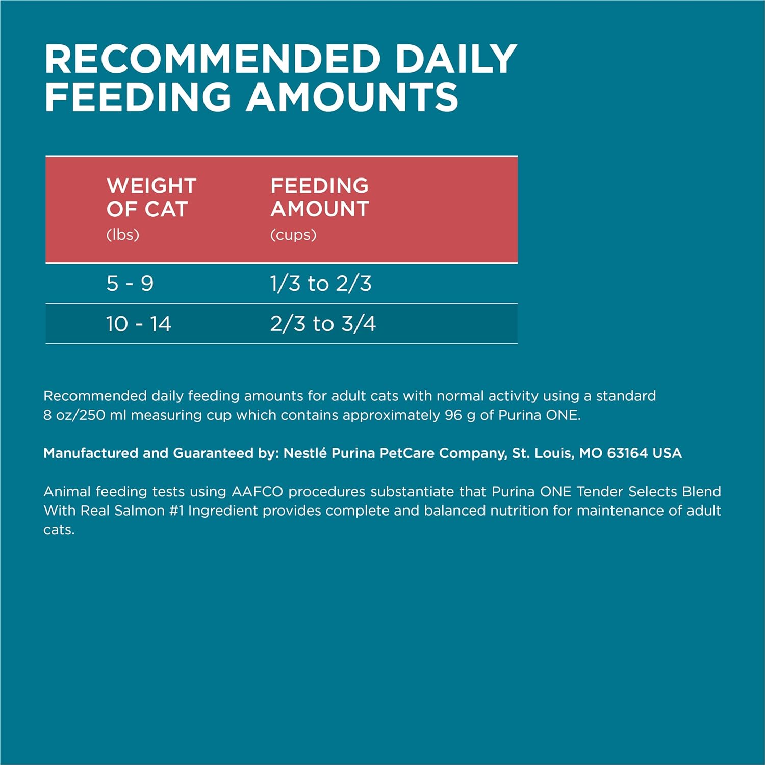 Purina ONE Doğal Kuru Kedi Maması, Tender Gerçek Somonlu Karışımı Seçer - 3,5 lb. Çanta