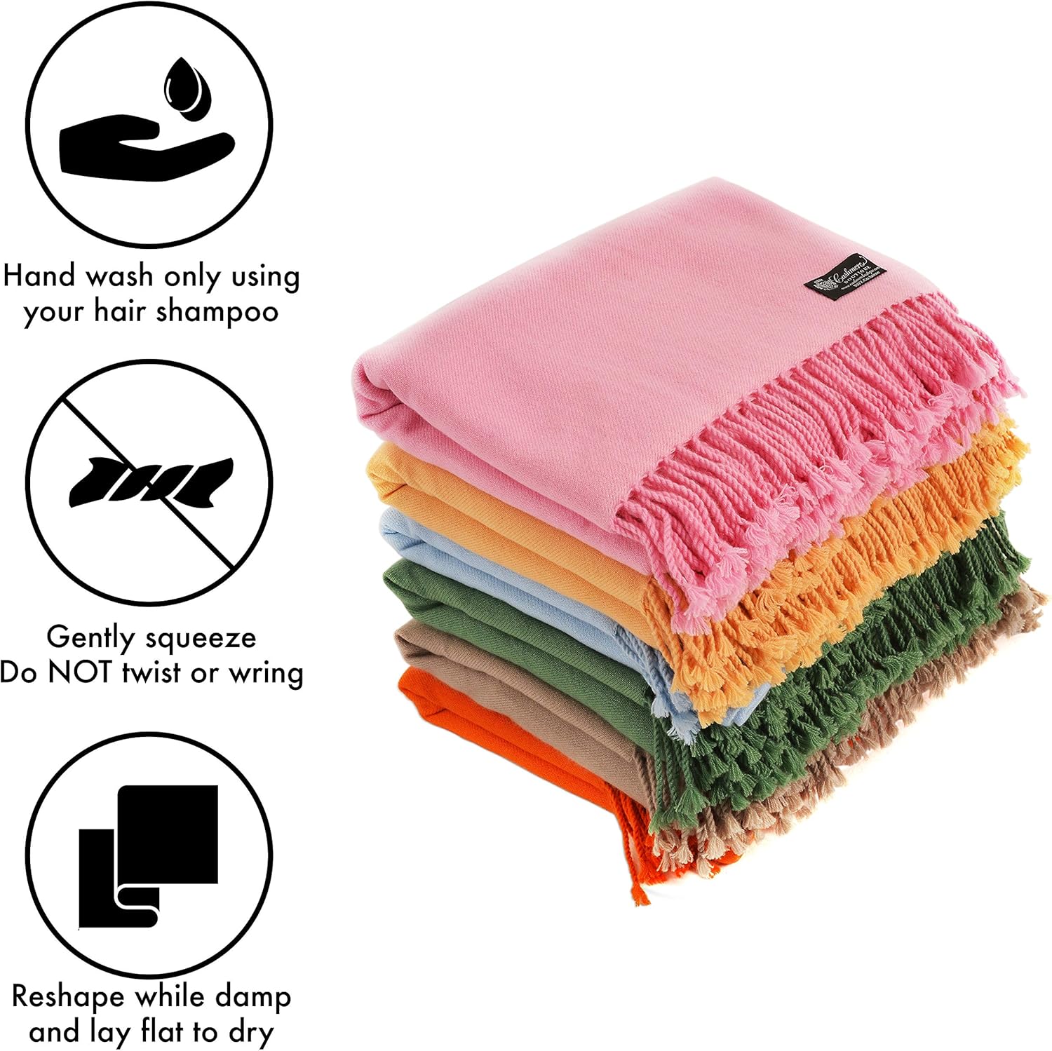 Cashmere Boutique 100% Pure Cashmere Throw Blanket - Lightweight, Breathable Cozy Luxury, Soft and Warm - 60 x 80 Inches · v2