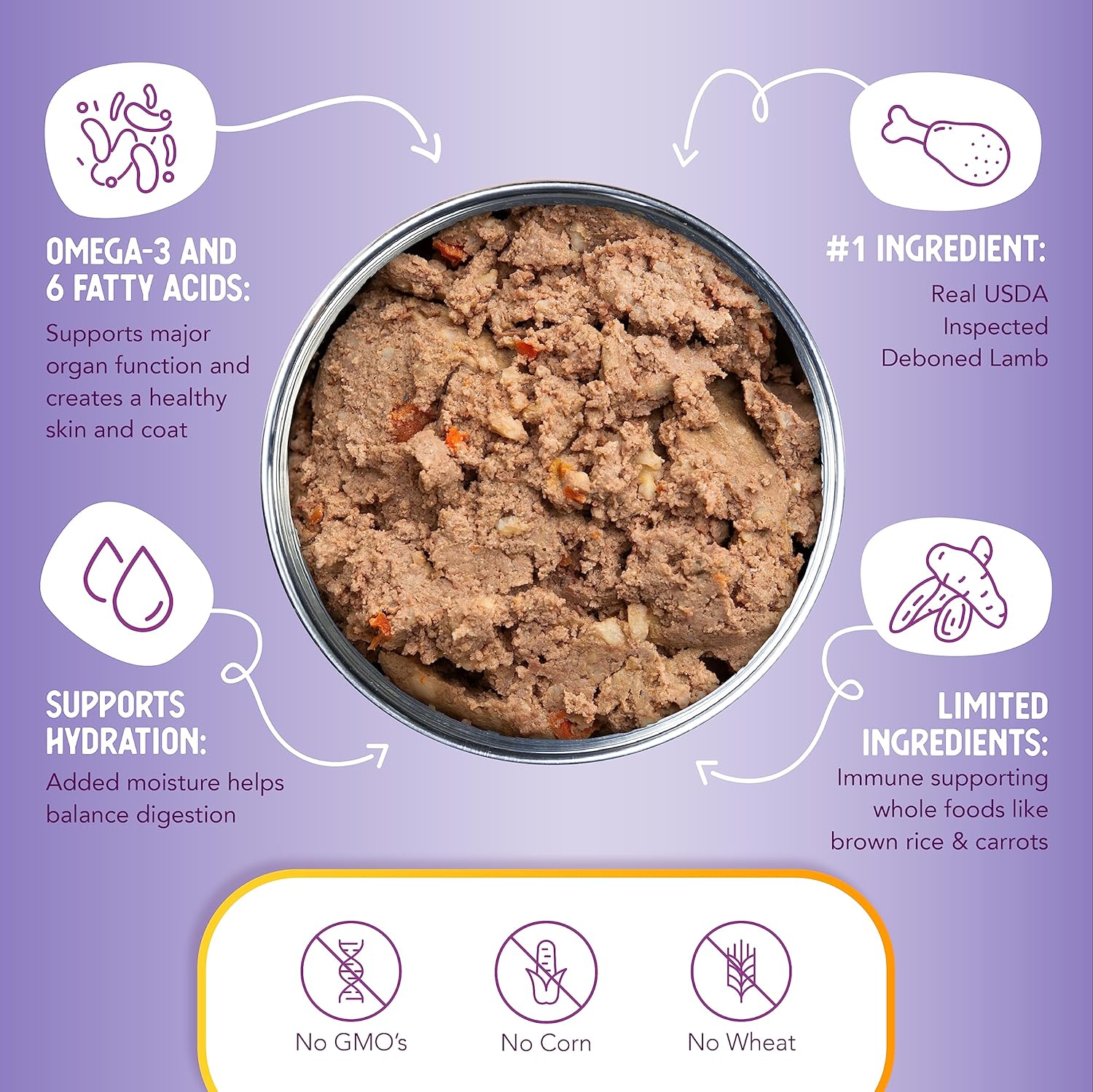 Health Extension Lamb Entrée Wet Dog Food, 12.5 oz - High-Protein Recipe, Hydration Support, Ideal for Sensitive Stomachs (Case of 12 Cans) · v2