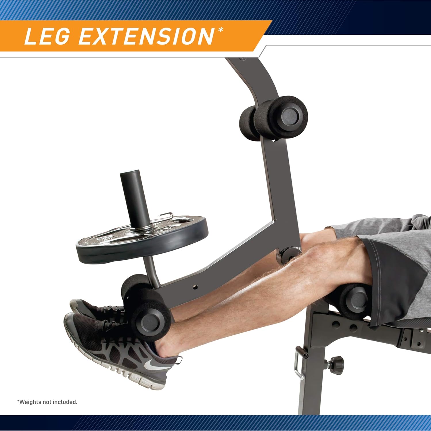 Marcy Olympic Weight Bench with Preacher Curl Pad and Leg Developer for Full-Body Workout · v7