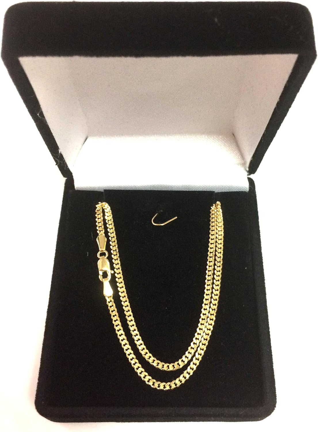 Jewelry Affairs Naszyjnik z łańcuszkiem Gourmette z żółtym złotem 14k, 2.0mm