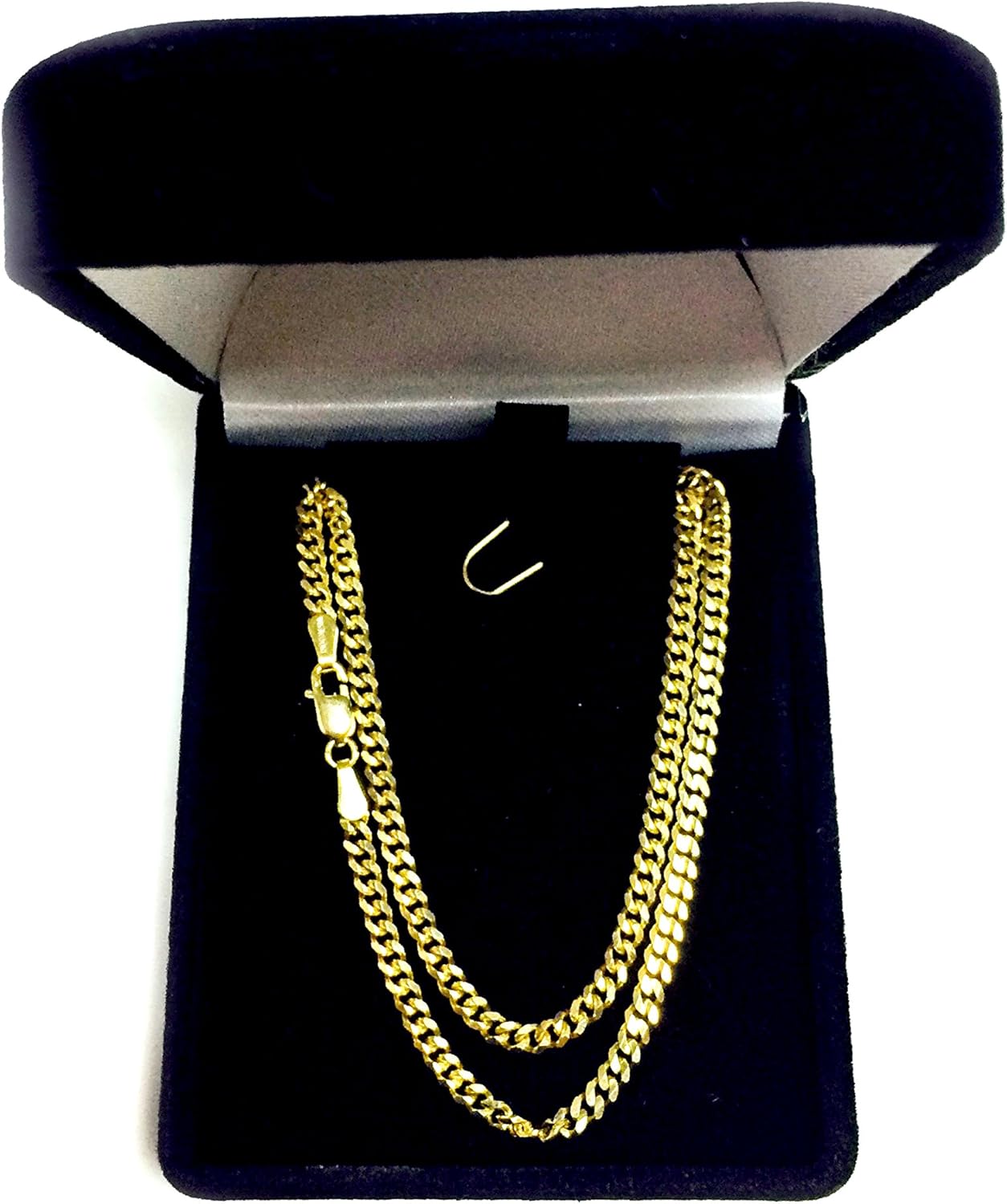 Jewelry Affairs 14 Ayar Sarı Altın Gurme Zincir Kolye, 3.0mm