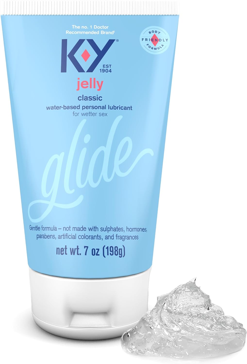 K-Y Jelly Classic Glijmiddel op waterbasis, glijmiddel op waterbasis helpt ongemak te verminderen, 7 FL OZ