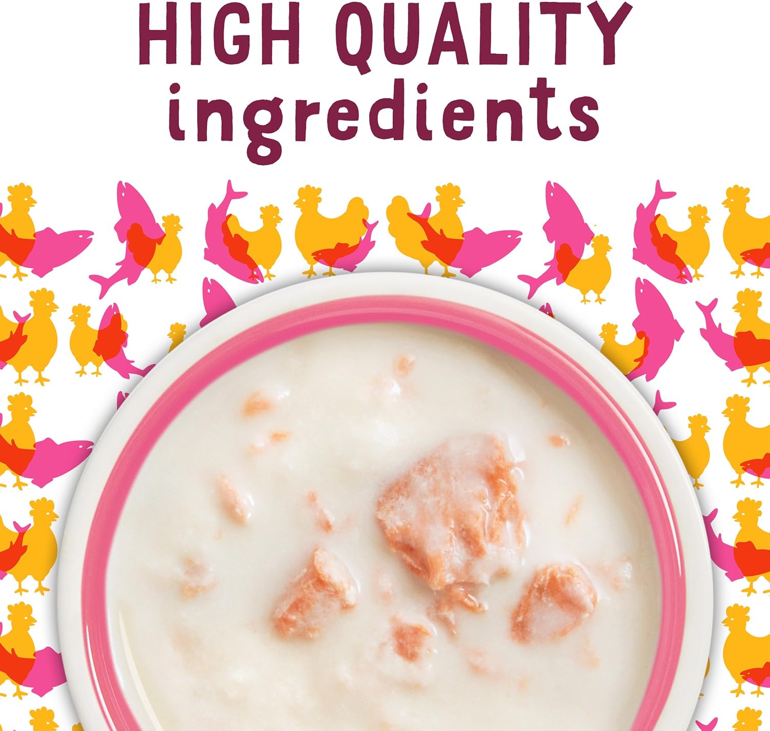 Comida húmeda para gatos Purina Friskies, natural, sin cereales, para lamerse, sopas con salmón rojo en caldo de pollo (paquete de 8) tazas de 1.2 oz