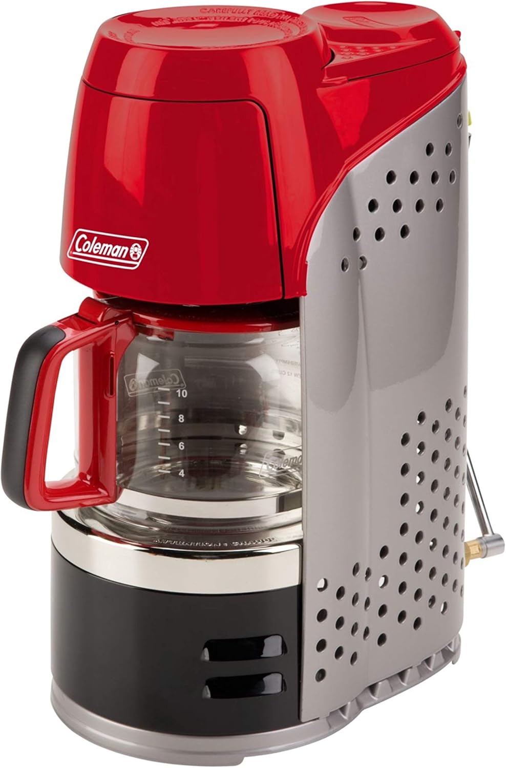 Cafetera QuikPot de propano Coleman con encendido InstaStart, 4500 BTU Power Prepara 10 tazas en 18 minutos; perfecta para acampar, cazar, ir a la cola y aventuras al aire libre