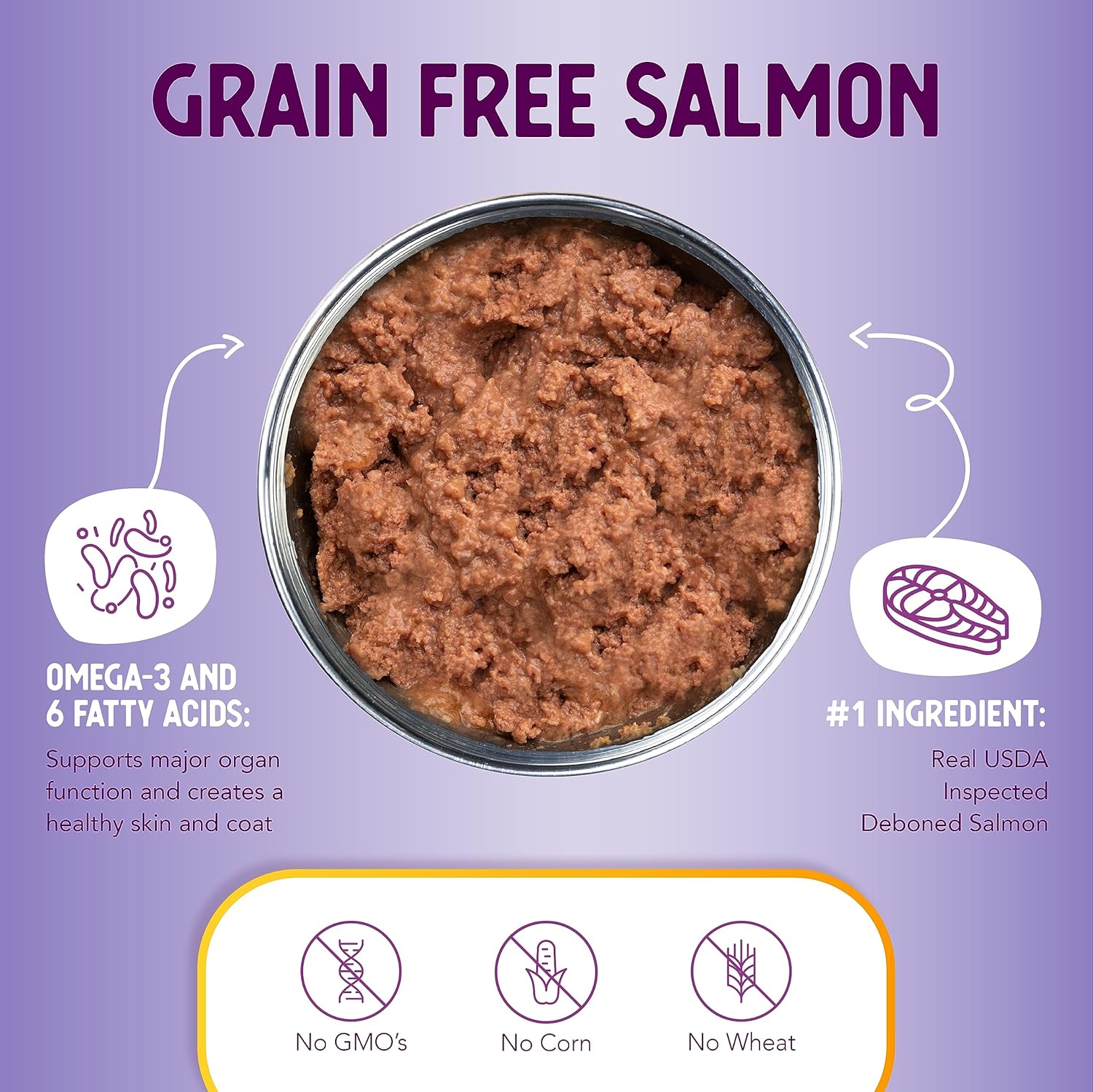 Health Extension Salmon Entrée Wet Dog Food Grain-Free, 12.5 oz - High-Protein Recipe, Hydration Support, Ideal for Sensitive Stomachs (Case of 12 Cans) · v2