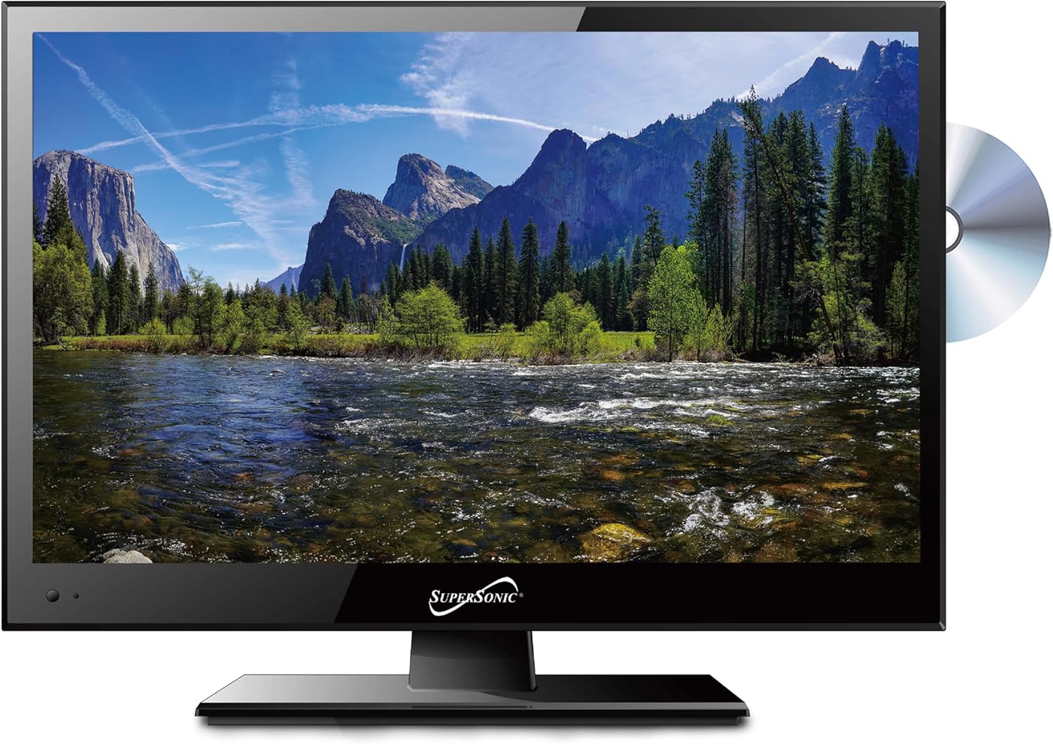 Supersonic SC-1512 15.6-Inch LED Widescreen HDTV with Stunning Detail, Multimode Picture, Vibrant Colors, Built-in DVD Player, HDMI/USB, and AC/DC Compatibility - Perfect RV  Kitchen TV · v3