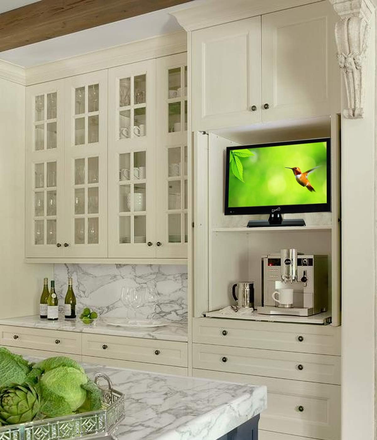 Supersonic SC-1512 15.6-Inch LED Widescreen HDTV with Stunning Detail, Multimode Picture, Vibrant Colors, Built-in DVD Player, HDMI/USB, and AC/DC Compatibility - Perfect RV  Kitchen TV · v3