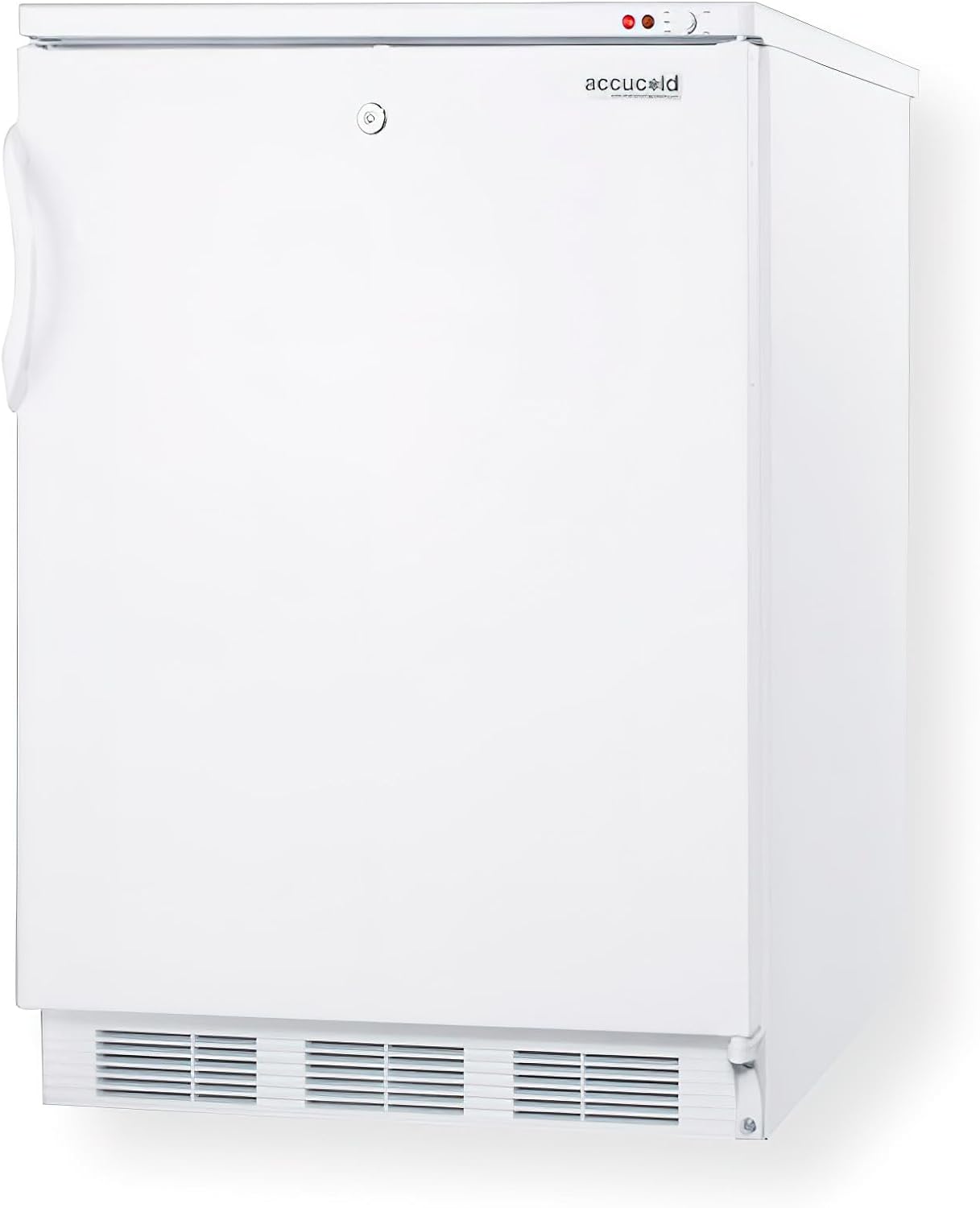 Accoculd VT65ML Freestanding Medical All-Freezer Capable of -25C Operation with Front-Mounted Lock, Manual Defrost, One Piece Interior Liner, Reversible Door and White Exterior · v7