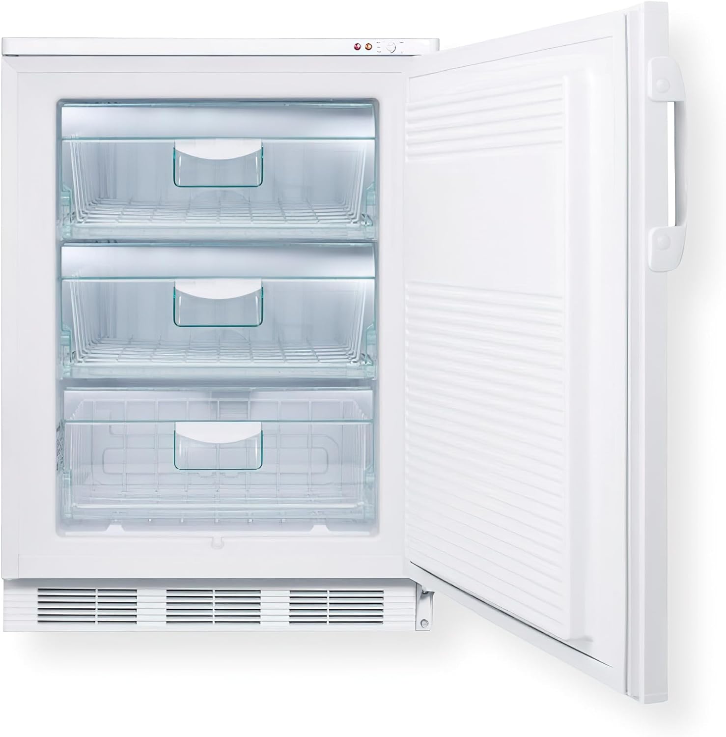 Accoculd VT65ML Freestanding Medical All-Freezer Capable of -25C Operation with Front-Mounted Lock, Manual Defrost, One Piece Interior Liner, Reversible Door and White Exterior · v7