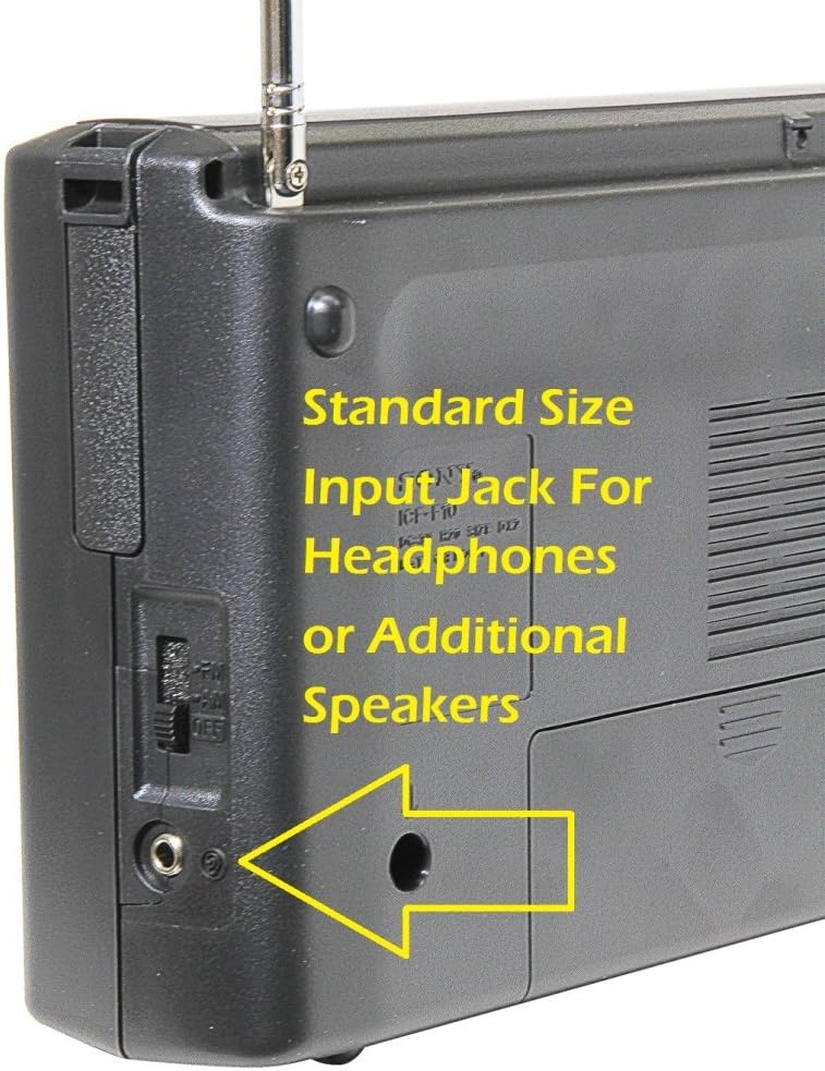 Radio portatile a transistor a batteria FM/AM a 2 bande Sony ICF-F10