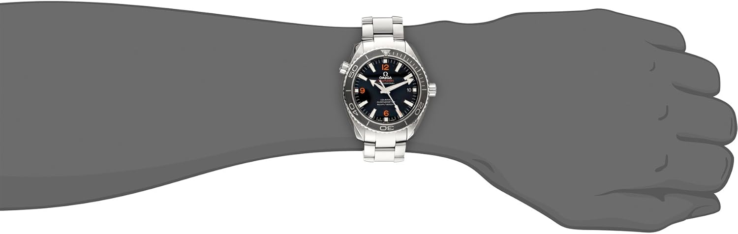 Omega 232.30.42.21.01.003 Planet Ocean Analoguhr mit automatischem Selbstaufzug, schwarzes Zifferblatt