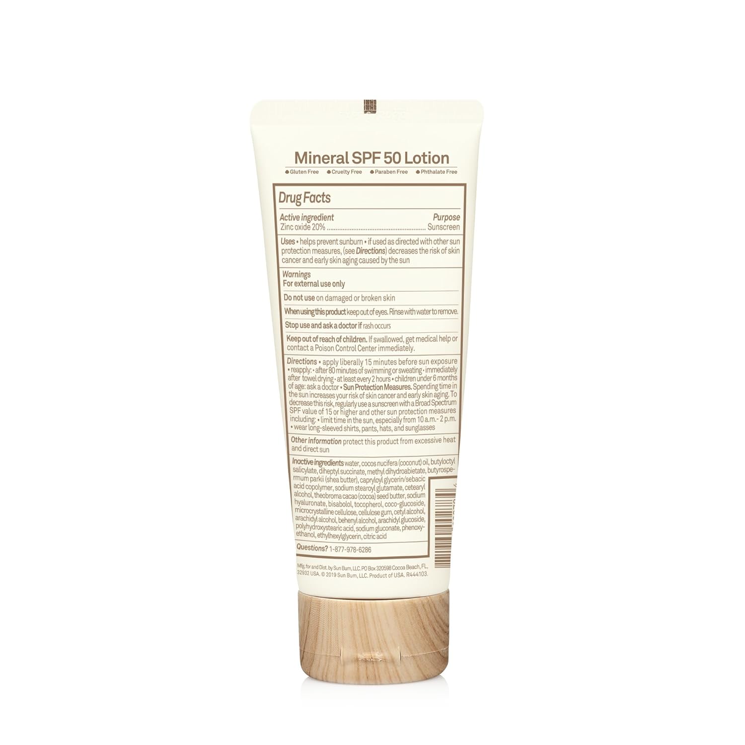 Sun Bum Baby Bum SPF 50 Sunscreen Lotion with Mineral UVA/UVB Face and Body Protection for Sensitive Skin - Fragrance Free - Travel Size - 3 FL OZ
