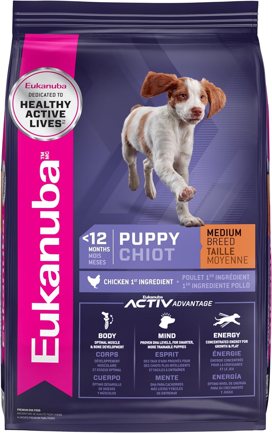 Eukanuba Puppy Medium Breed Dry Dog Food, 5 lb. bag