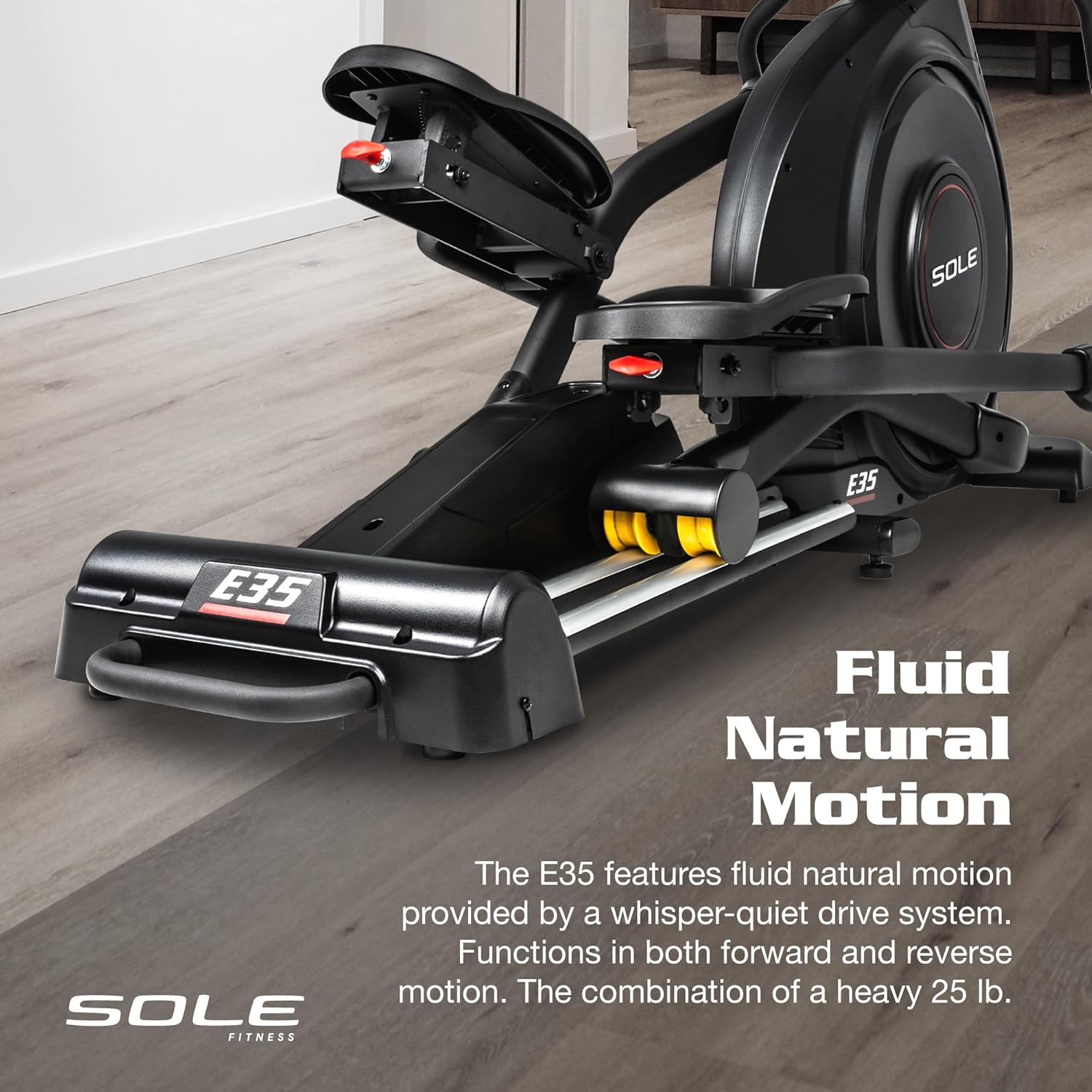 SOLE Fitness Elliptical Exercise Machines, Models E25, E35, E95, E95S, E98, Elliptical Machines for Home Use, Home Exercise Equipment for Cardio Training, Work from Home Fitness Stepper Machine · v6