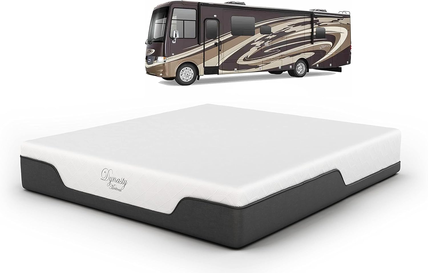 DynastyMattress RV Queen Mattress 10-Inch CoolBreeze Medium-FirmGel Memory-Foam Mattress for RV Bed, Camper, Pop Up and Trailer · v2