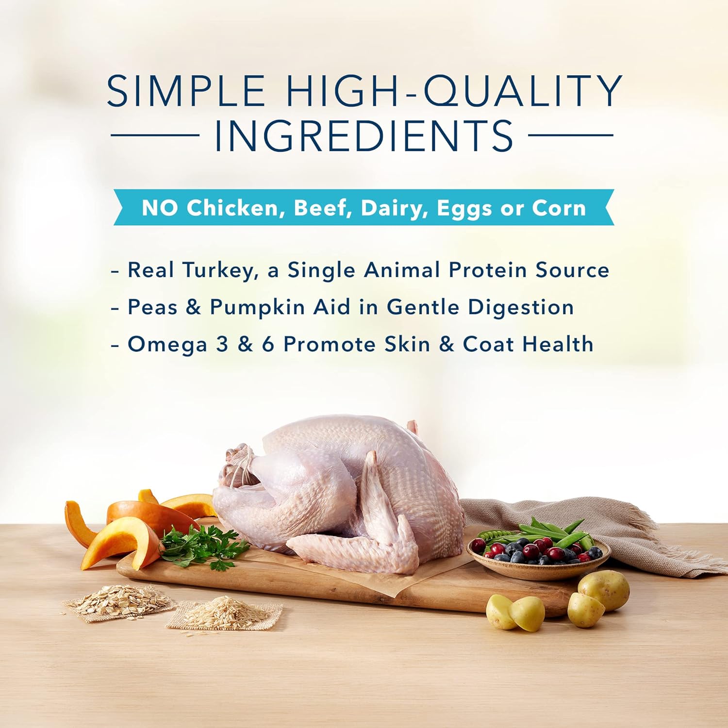 Blue Buffalo Basics Skin  Stomach Care, Natural Adult Healthy Weight Dry Dog Food, Turkey amp; Potato 24-lb · v2