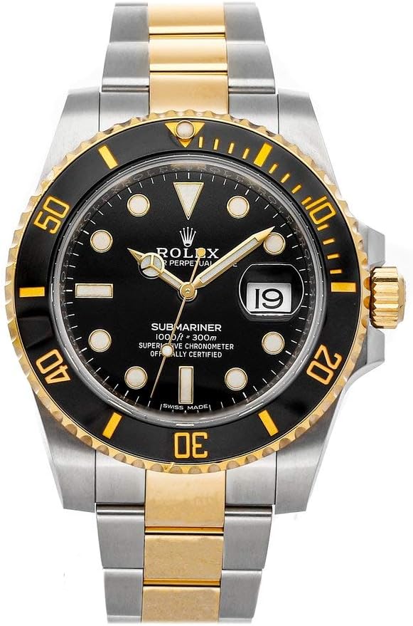 Rolex Submariner Date Siyah Kadran Sarı Altın/Çelik Erkek Saat 116613LN-0001