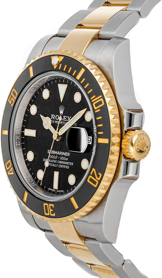 Rolex Submariner Date Siyah Kadran Sarı Altın/Çelik Erkek Saat 116613LN-0001
