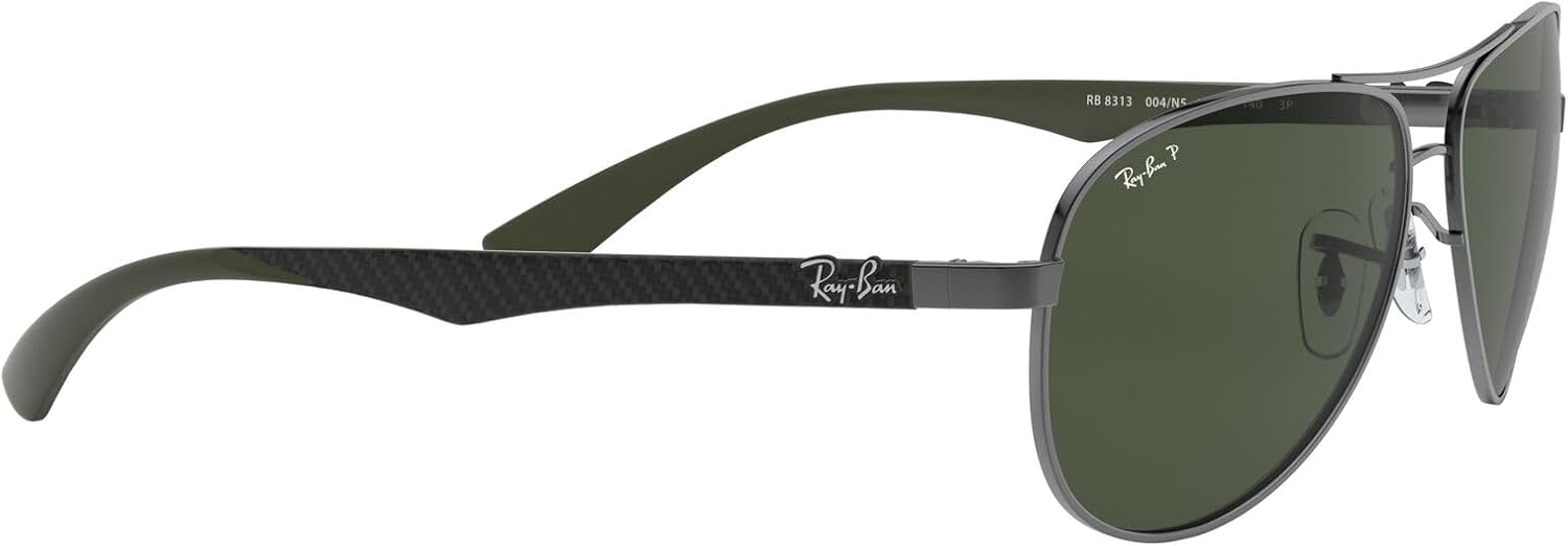 Ray-Ban Mens RB8313 Carbon Fiber Aviator Sunglasses · v3