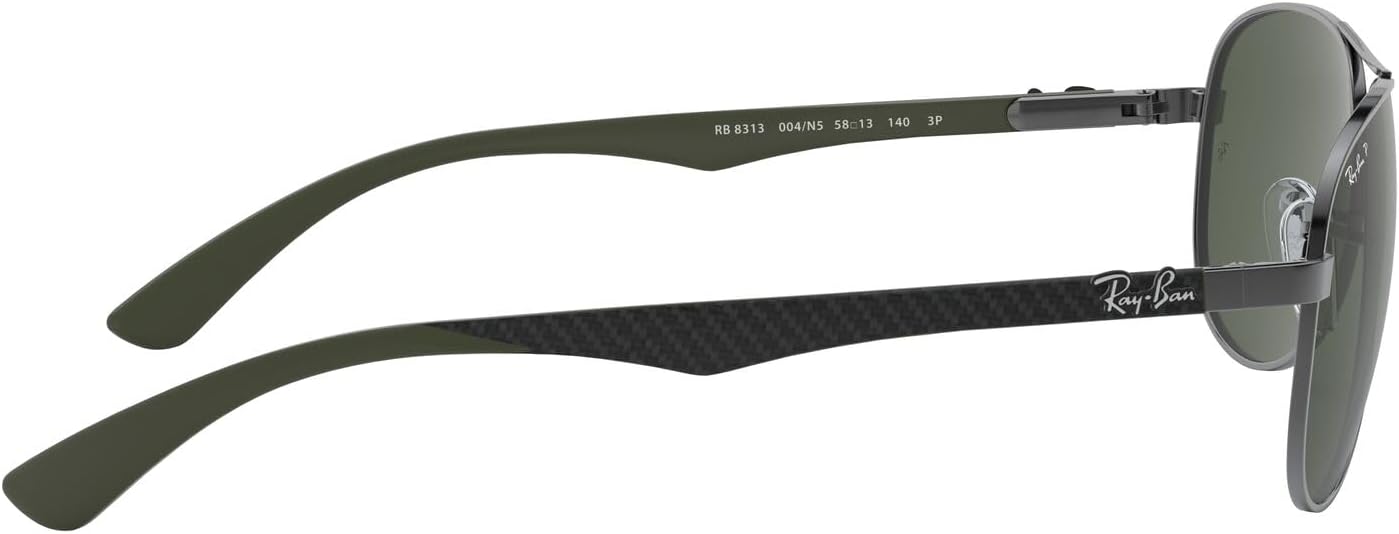 Ray-Ban Mens RB8313 Carbon Fiber Aviator Sunglasses · v3