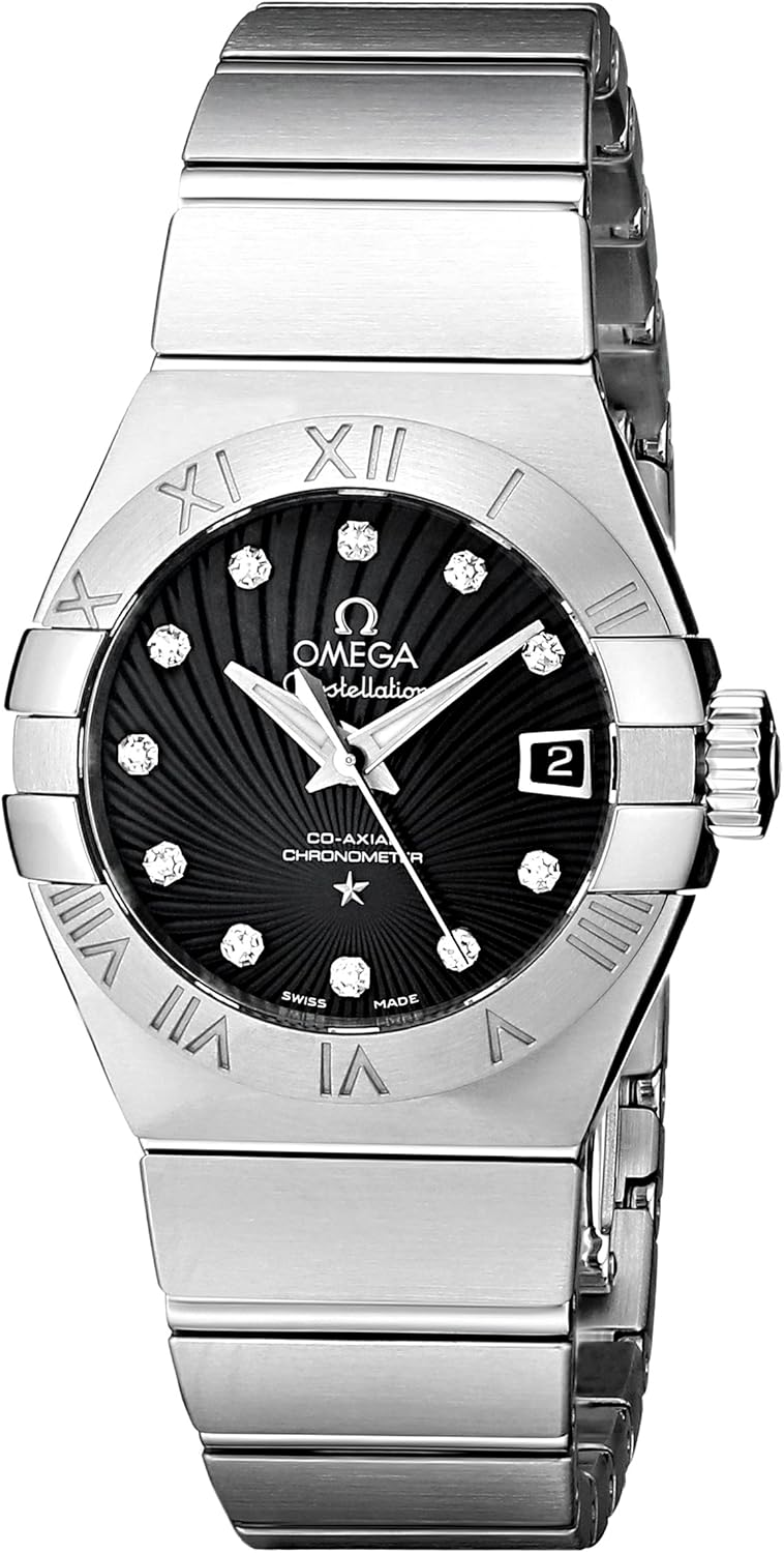 Omega Womens 123.10.27.20.51.001 Constellation Co-Axial Automatic 27mm Swiss Automatic Silver-Tone Watch · v4