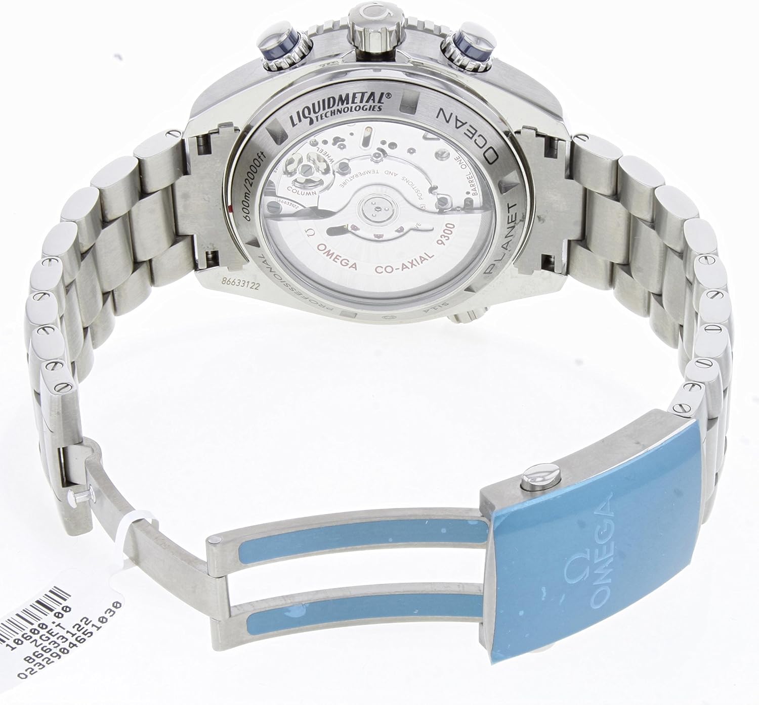 Omega Seamaster Planet Ocean Titanium 600M Chronograph Automatik-Herrenuhr mit blauem Zifferblatt 232.90.46.51.03.001