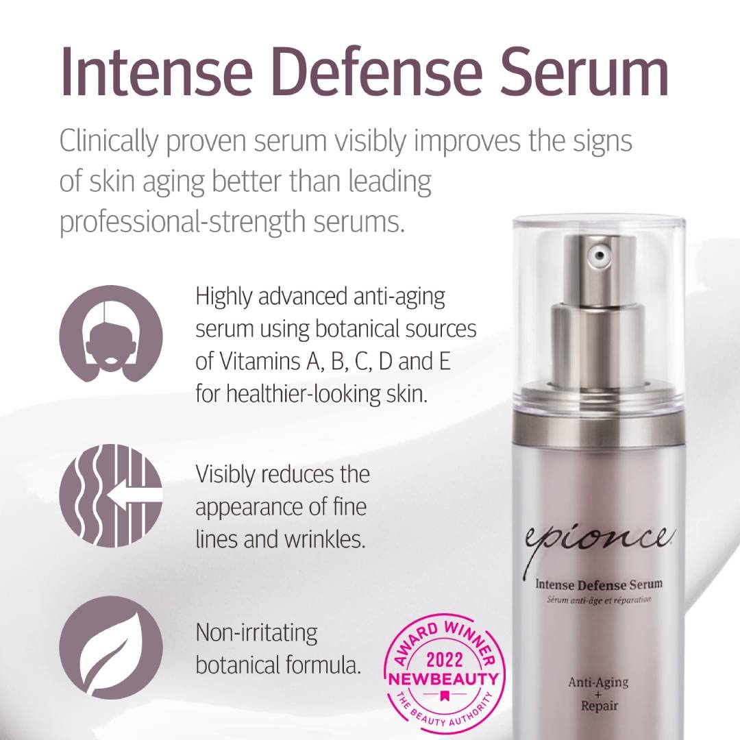 Epionce Intense Defense Serum - Anti-Aging Facial Serum with Vitamin C, Vitamin E, Vitamin D, A, B,  Niacinamide, Dermatologist Skincare · v6