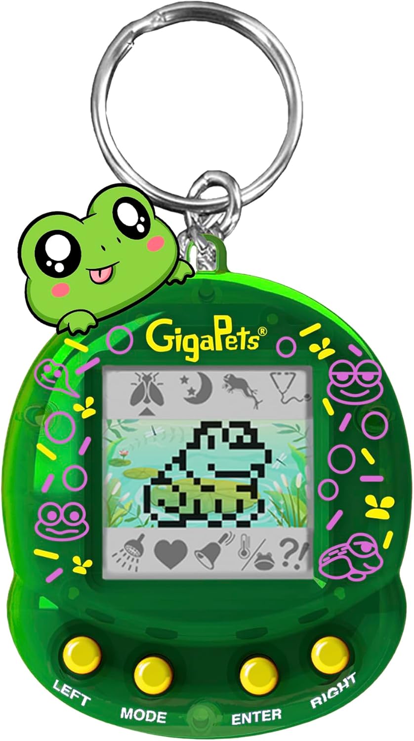 Giga Pet Virtual Pet for Kids Ages 5 and Up, 90s Throwback, Floppy Frog | 25th Anniversary Edition Upgraded Collector’s Edition | Kids Learn to Take Care of a Pet · v2