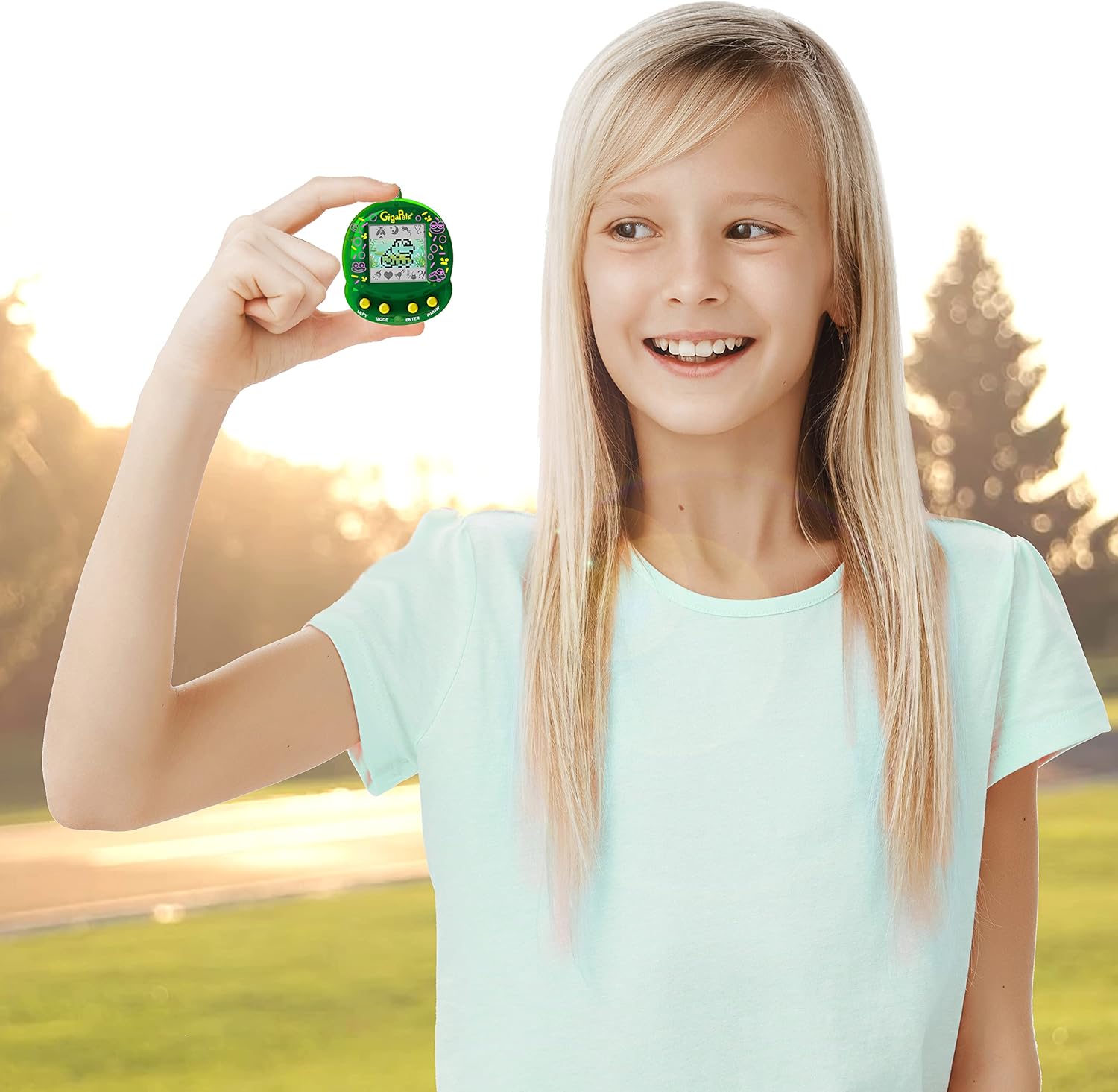 Giga Pet Virtual Pet for Kids Ages 5 and Up, 90s Throwback, Floppy Frog | 25th Anniversary Edition Upgraded Collector’s Edition | Kids Learn to Take Care of a Pet · v2
