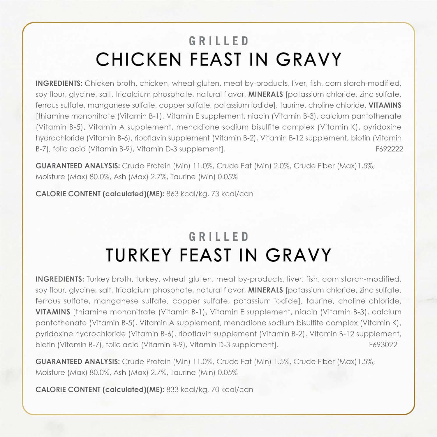 Purina Fancy Feast Grilled Wet Cat Food Poultry and Beef Collection Wet Cat Food Variety Pack - (Pack of 30) 3 oz. Cans · v2