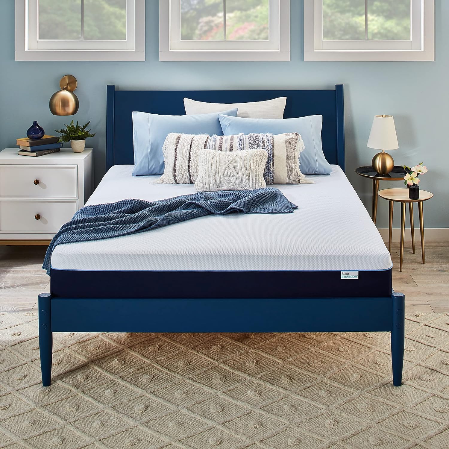 Sleep Innovations Marley 12 Inch Cooling Gel Memory Foam Mattress, Full Size, Bed in a Box, Medium Firm Support · v2
