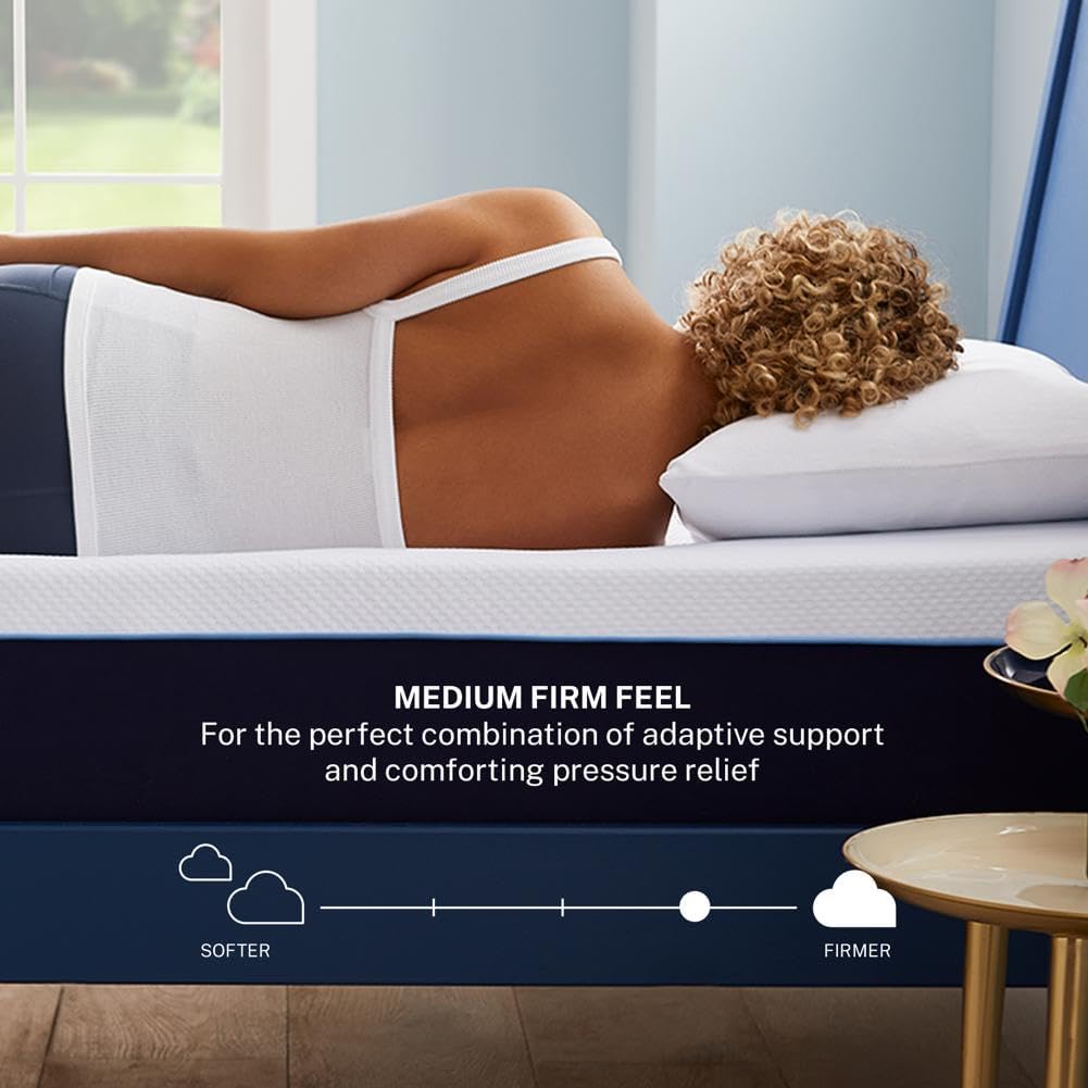 Sleep Innovations Marley 12 Inch Cooling Gel Memory Foam Mattress, Queen Size, Bed in a Box, Medium Firm Support · v2